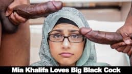 258px x 145px - Two BBC Fucking Mia Khalifa's Mouth and Pussy - PORNMATE.COM